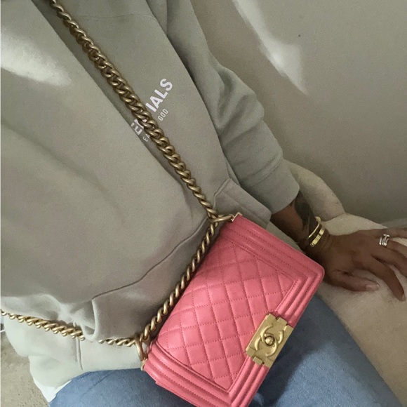 Authentic Chanel small boy bag Pink - Picture 11 of 11